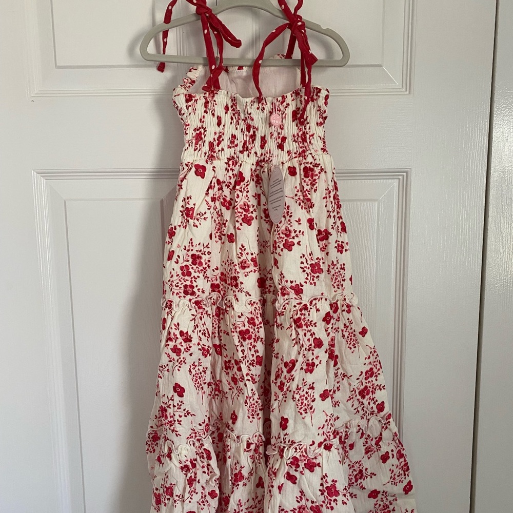 Sweet honey kids smocked spaghetti strap dress